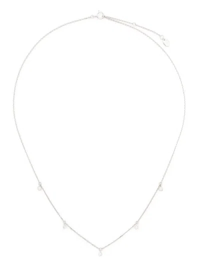 Maria Black 14kt White Gold Moreno Diamond Necklace In Silver