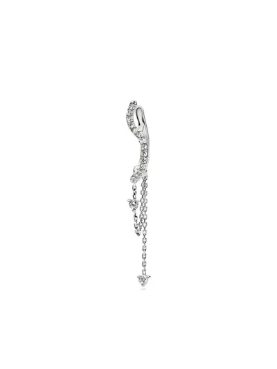 Maria Black 14kt White Gold Versailles Lab-grown Diamonds Drop Earring In Metallic