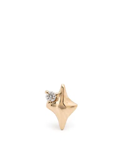 Maria Black 14kt Yellow Gold Misty Lead Diamond Single Earring