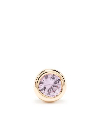 Maria Black 14kt Yellow Gold Pink Sapphire Dot Mega Stud Earring