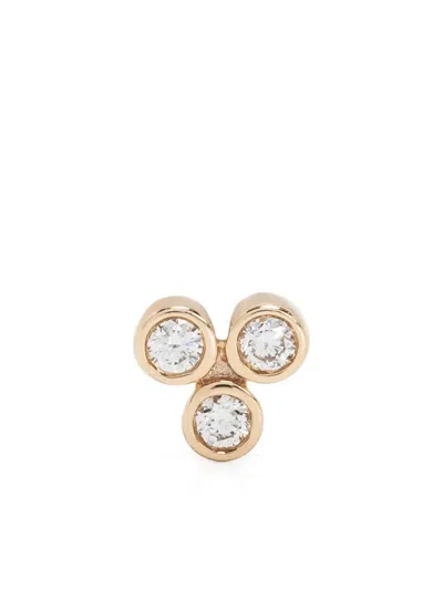 Maria Black 14kt Yellow Gold Triad 18 Diamond Single Earring