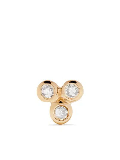 Maria Black 14kt Yellow Gold Triad Diamond Stud