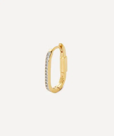 Maria Black 18ct Gold-plated Kastellet Hoop Earring