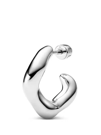 Maria Black Anil Hoop Earring In Silver