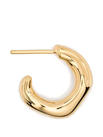 Maria Black Anil Wavy Hoop Earrings In Gold