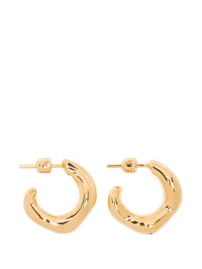 Maria Black Anil Wavy-design Earrings In Gold