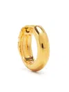 Maria Black Huggie Hoop Earring In Gold