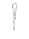 Maria Black Blue Morpho Earring In Silver
