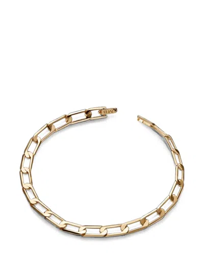 Maria Black Brick Link-chain Bracelet In Gold