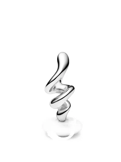Maria Black Coil Huggie Earrings In Neutral