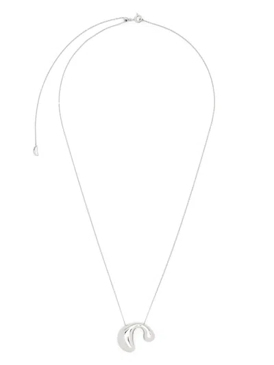 Maria Black Dolphin Necklace In Silber