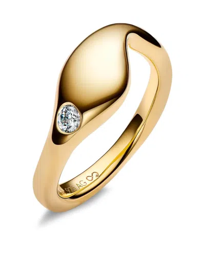 Maria Black Dolphin Ring In Gold