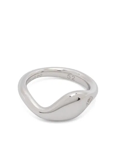 Maria Black Dolphin Ring In Silver