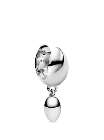 Maria Black Finney Drop Huggie Earrings In Silver