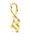 Maria Black Fluent Letter B Pendant In Gold