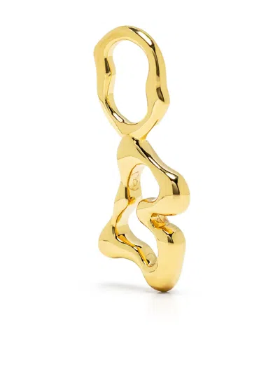 Maria Black Fluent Letter B Pendant In Gold