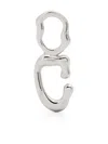 Maria Black Fluent Letter C Charm In Silver