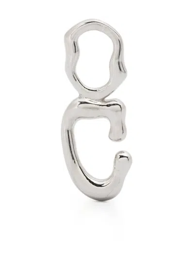 Maria Black Fluent Letter C Charm In Silver