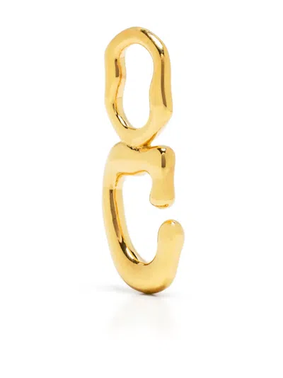 Maria Black Fluent Letter C Pendant In Gold