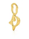Maria Black Fluent Letter D Plated Charm In Gold