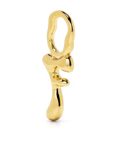 Maria Black Fluent Letter F Plated Charm In Gold