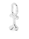 Maria Black Fluent Letter I Silver Charm In Silber