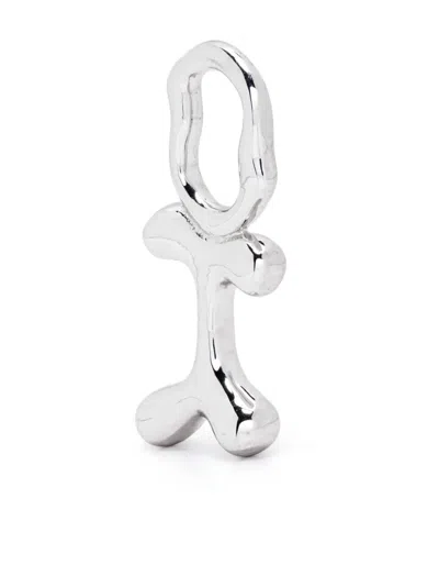 Maria Black Fluent Letter I Silver Charm In Silber