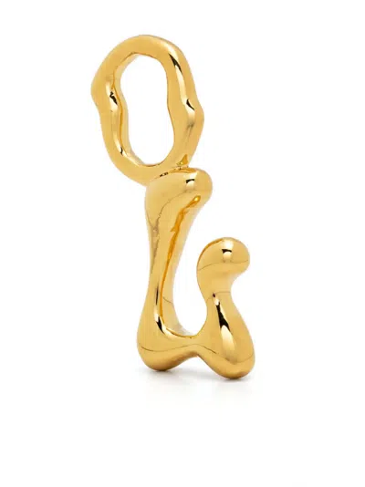 Maria Black Fluent Letter L Pendant In Gold