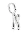 Maria Black Fluent Letter N Pendant In Silver
