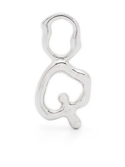 Maria Black Fluent Letter Q Charm In Silver