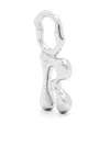 Maria Black Fluent Letter R Pendant In Silver