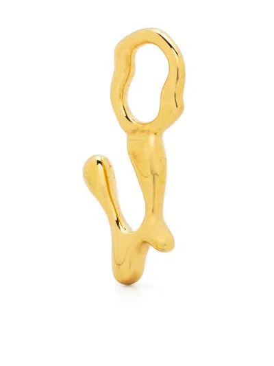 Maria Black Fluent Letter U Plated Charm In Gold