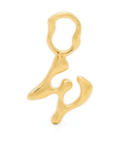 Maria Black Fluent Letter W Charm In Gold