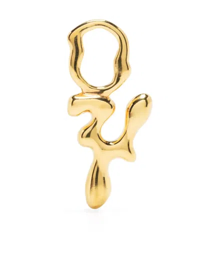 Maria Black Fluent Letter Y Charm In Gold