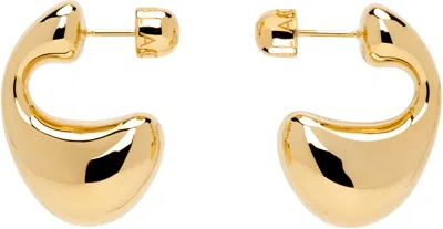Maria Black Gold Dolphin Large Earrings In Goldplated