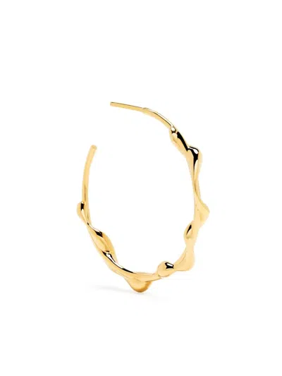 Maria Black Gold Nuri 35 Hoop Earring