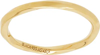 Maria Black Gold Sadie Ring In Goldplated