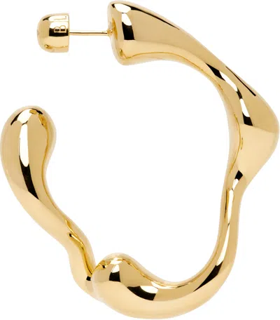Maria Black Gold Splash Hoop Large Right Single Earring