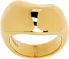 Maria Black Gold Tryvann Ring In Goldplated