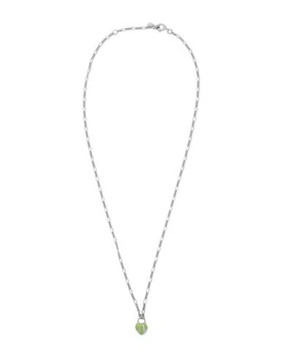 Maria Black Halo Necklace Green Silver Hp Necklace Silver Size - 925/1000 Silver