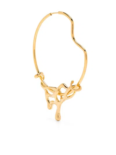 Maria Black Koedbyen Sculpted Hoop Earring In Gold