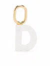 Maria Black Lucid Letter D Charm In Weiss