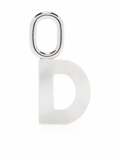 Maria Black Lucid Letter D Charm In Weiss