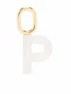 Maria Black Lucid Letter P Charm In Weiss