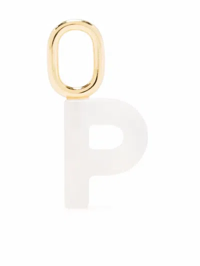 Maria Black Lucid Letter P Charm In Weiss