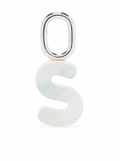 Maria Black Lucid Letter S Charm In Weiss