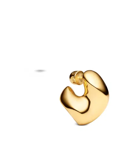 Maria Black Medium Saddle Earring In Gold