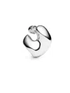 Maria Black Medium Saddle Earring In White