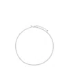 Maria Black Mio Chain Necklace In White