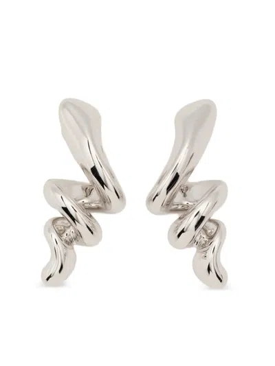 Maria Black Polished-finish Earrings In Silver